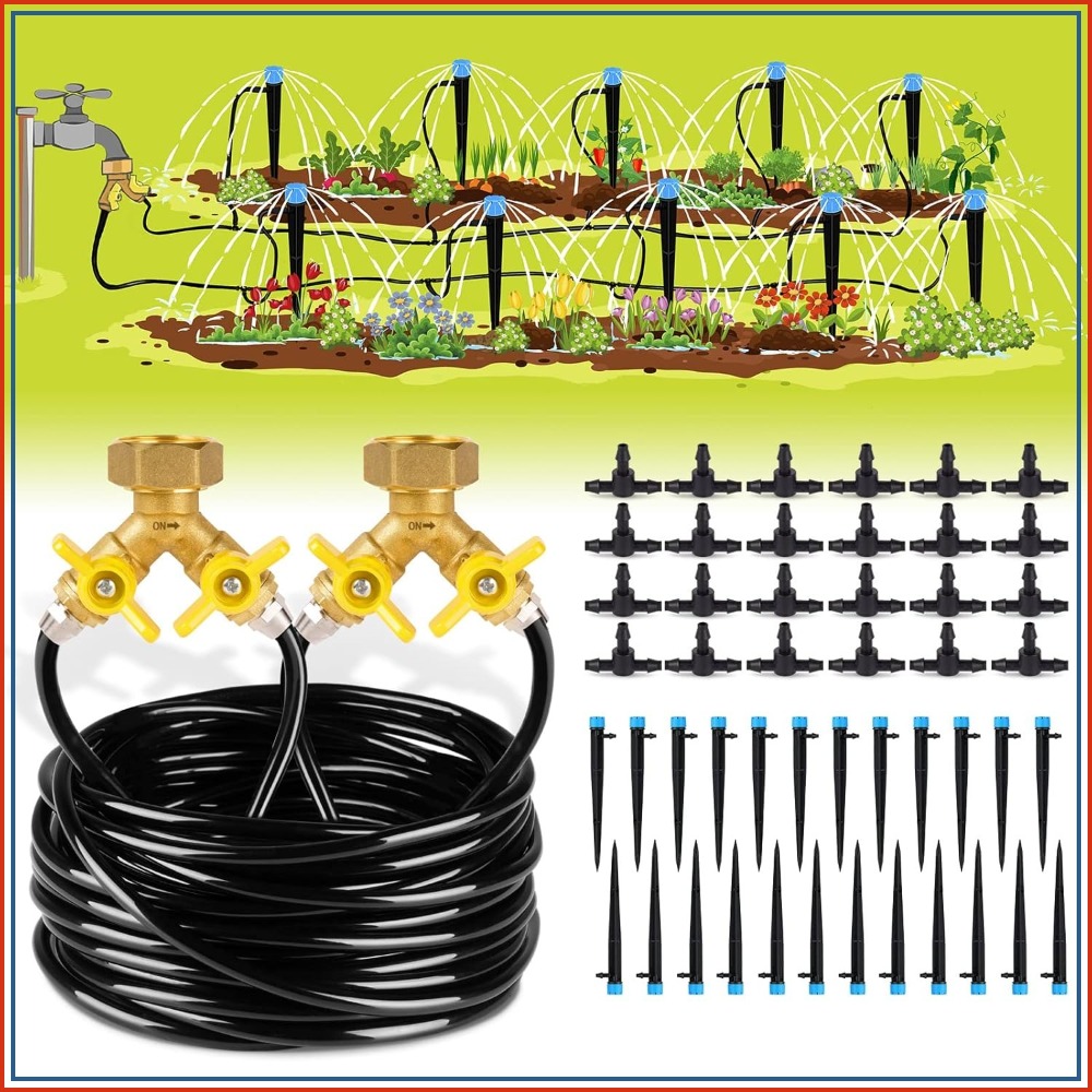 Drip Irrigation Kit - 100ft Drip Irrigation Kit Plant Watering