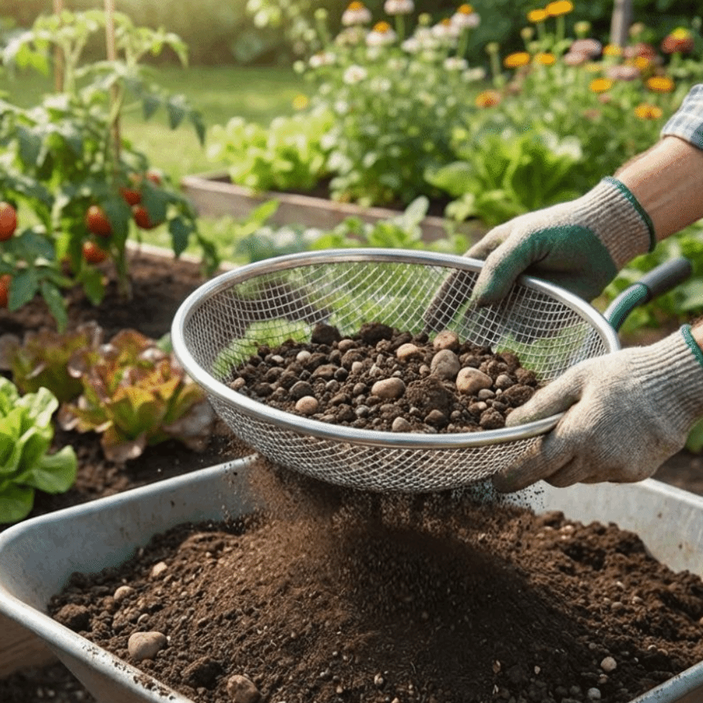 Garden Sieve Soil - 4/6/8 MM Garden Soil Sifter Mesh