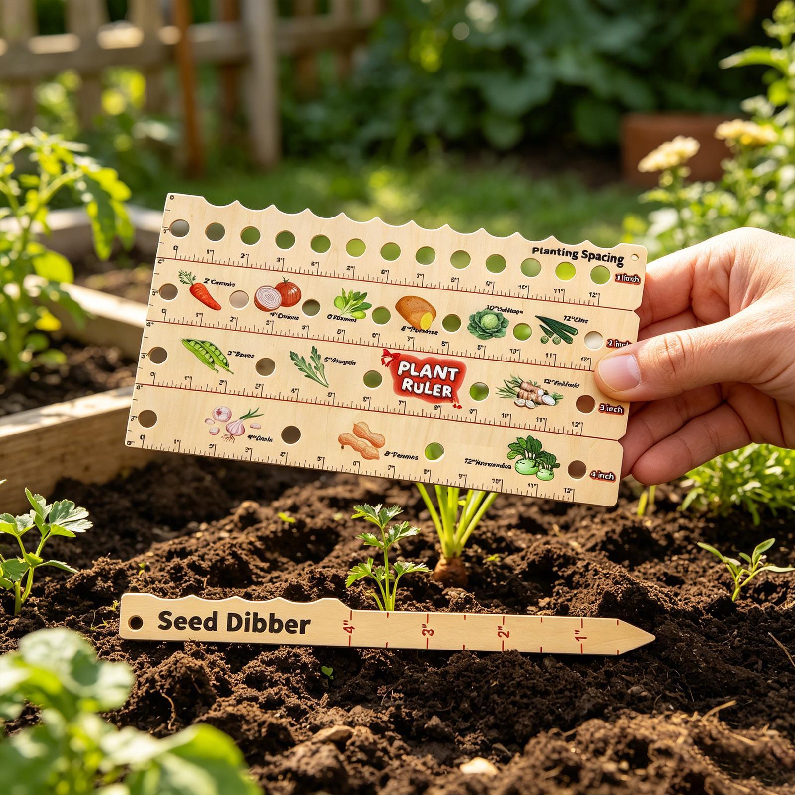 Wooden Plant Spacing Ruler Gar - Gardening Tools For Beginners ulasan dan harga