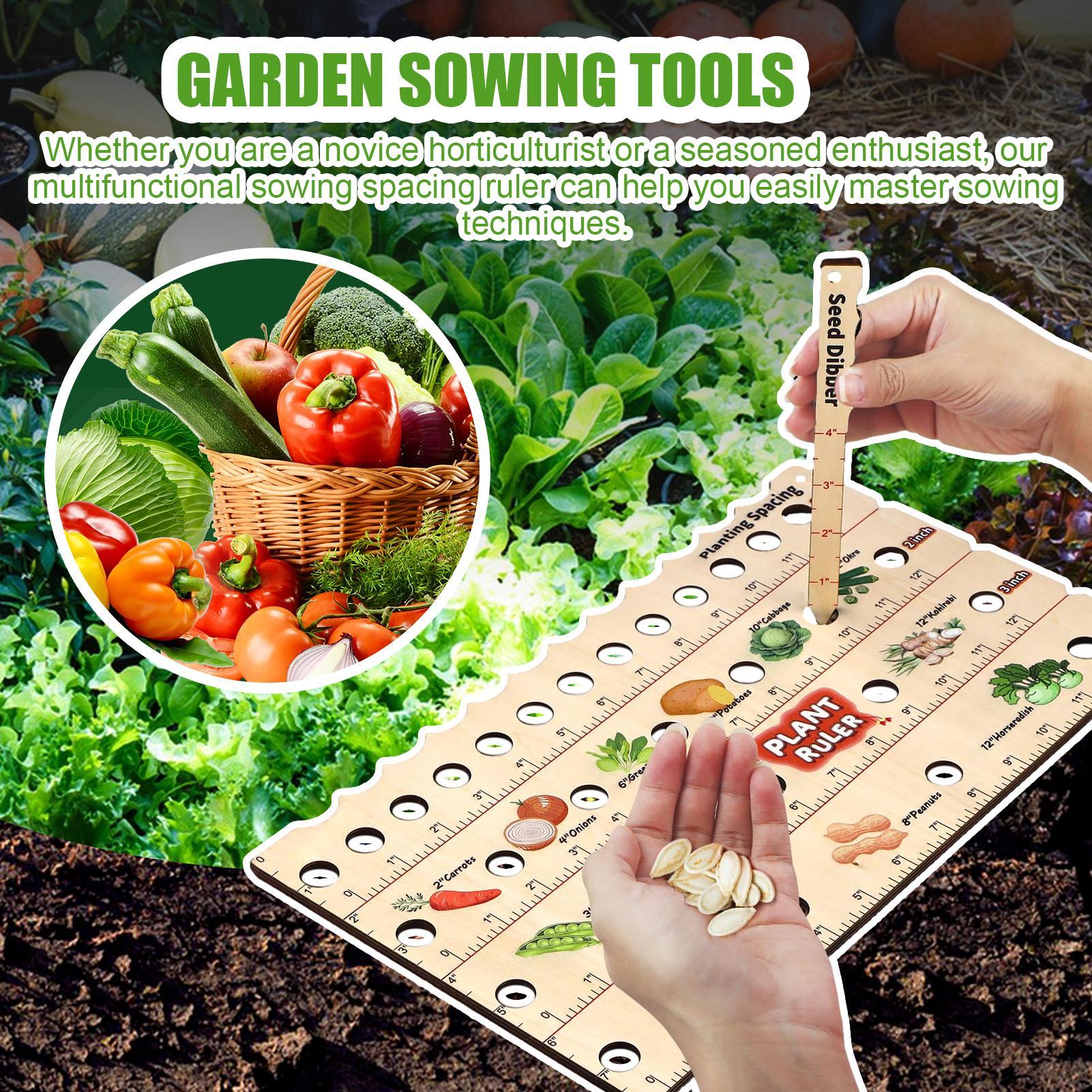Wooden Plant Spacing Ruler Gar - Gardening Tools For Beginners ulasan dan harga