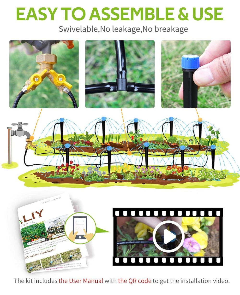 100ft Drip Irrigation Kit Plan - Drip Irrigation Kit ulasan dan harga