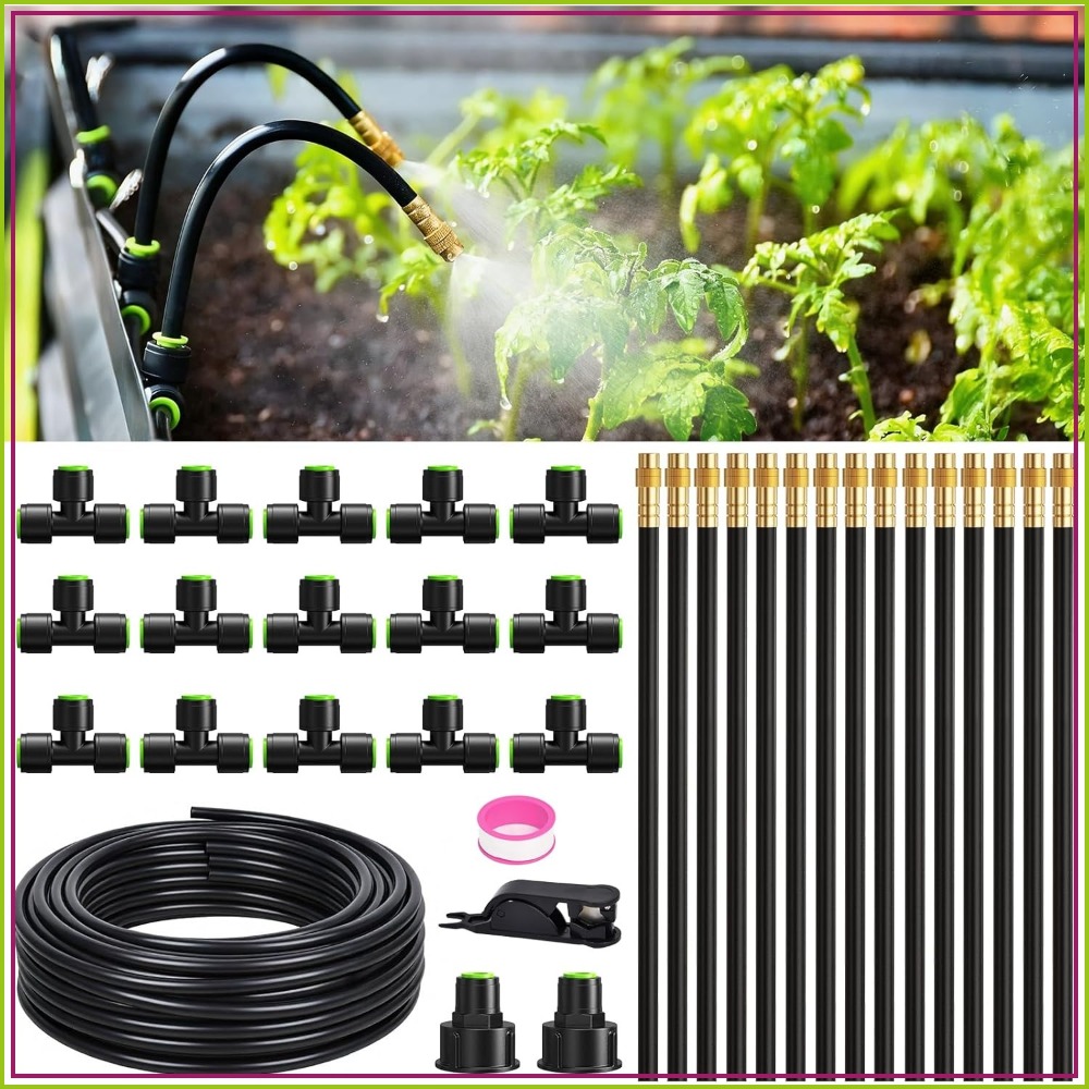 50FT Drip Irrigation System, G - Drip Irrigation Kit ulasan dan harga