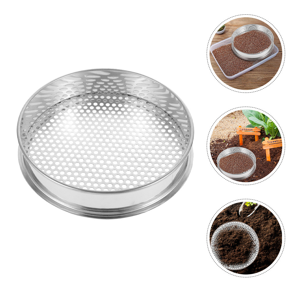 4Mm Round Hole Stainless Steel - Garden Sieve Soil ulasan dan harga