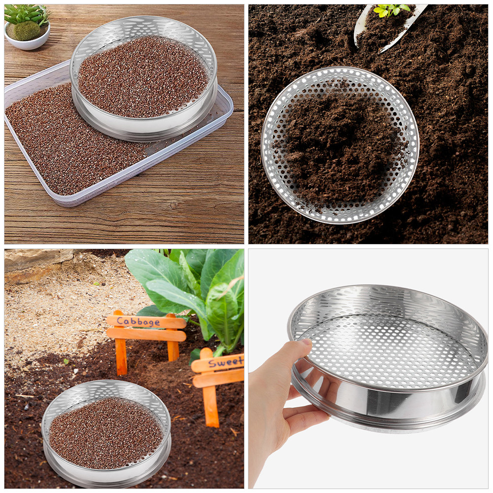 4Mm Round Hole Stainless Steel - Garden Sieve Soil ulasan dan harga