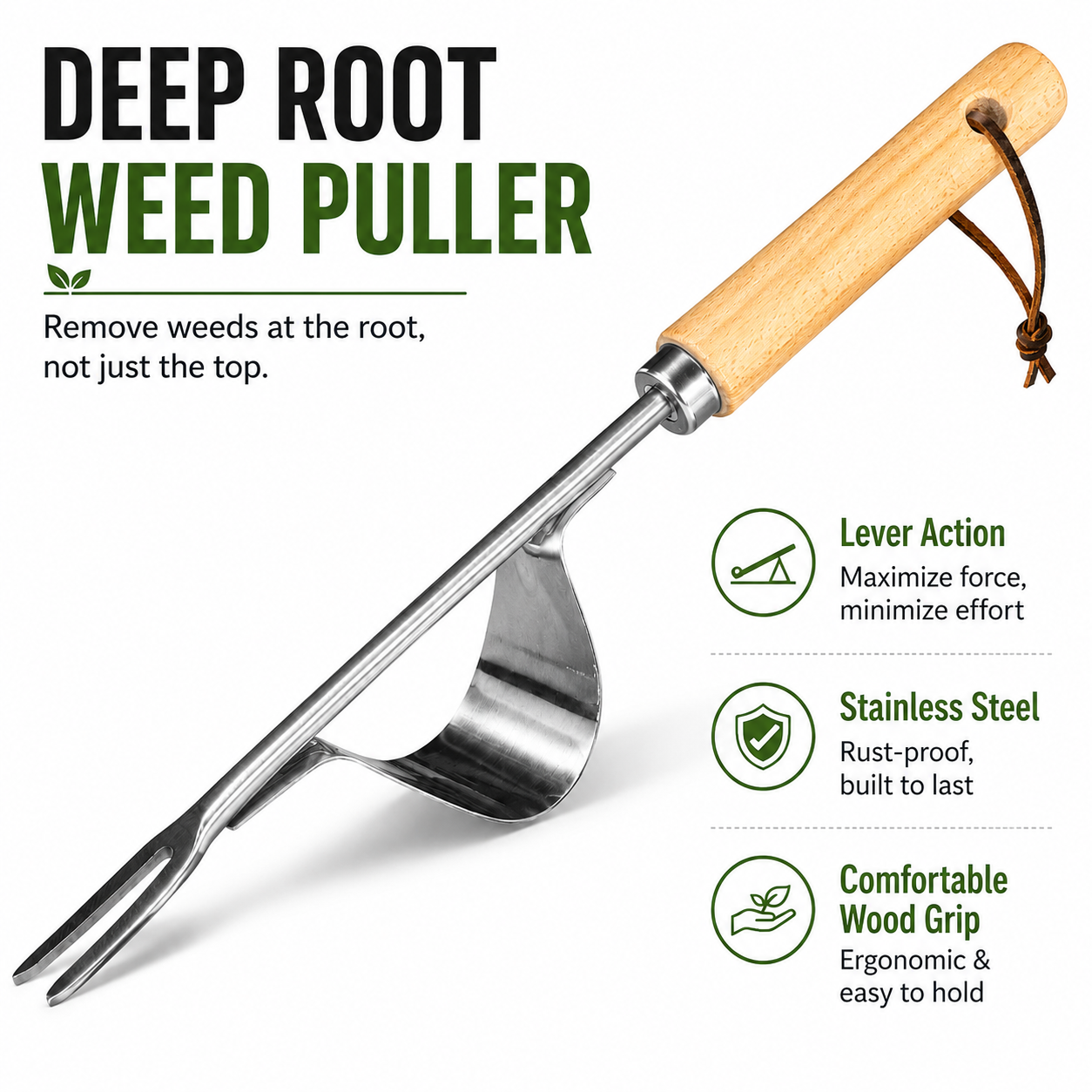 Manual Weed Remover, Stainless - Gardening Tools To Remove Weeds ulasan dan harga