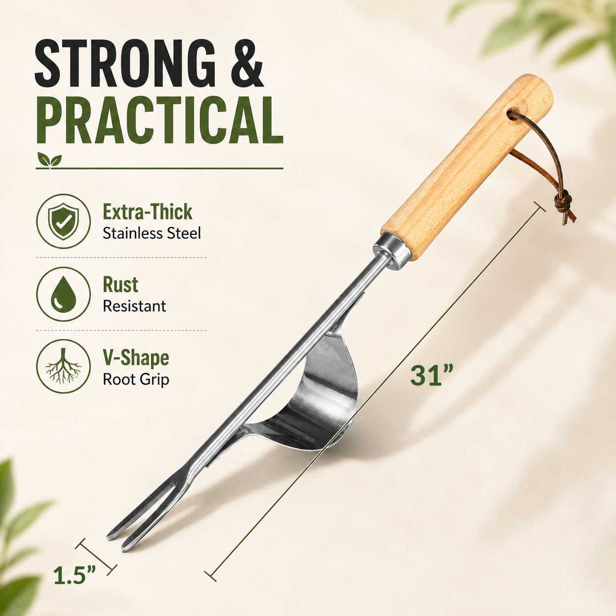 Manual Weed Remover, Stainless - Gardening Tools To Remove Weeds ulasan dan harga