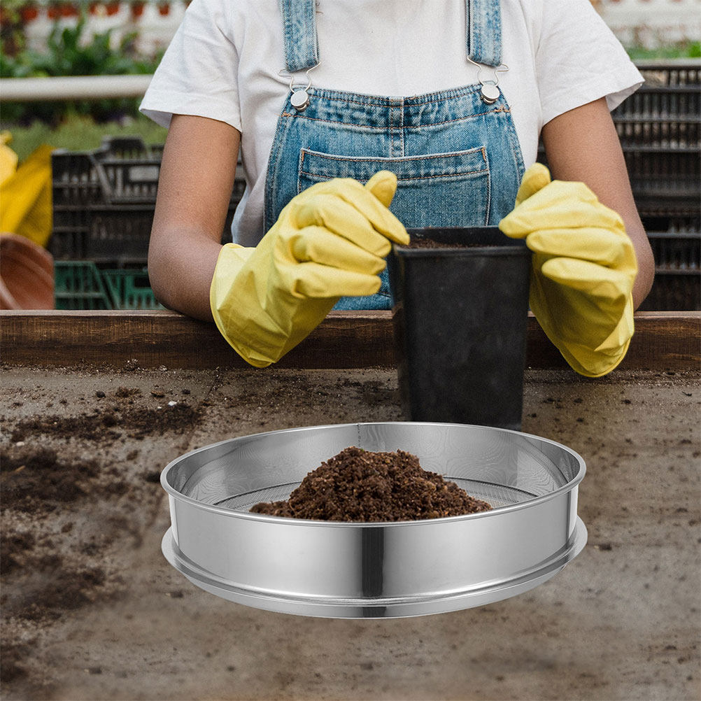Stainless Steel Mesh Sieve Rou - Garden Sieve Soil ulasan dan harga