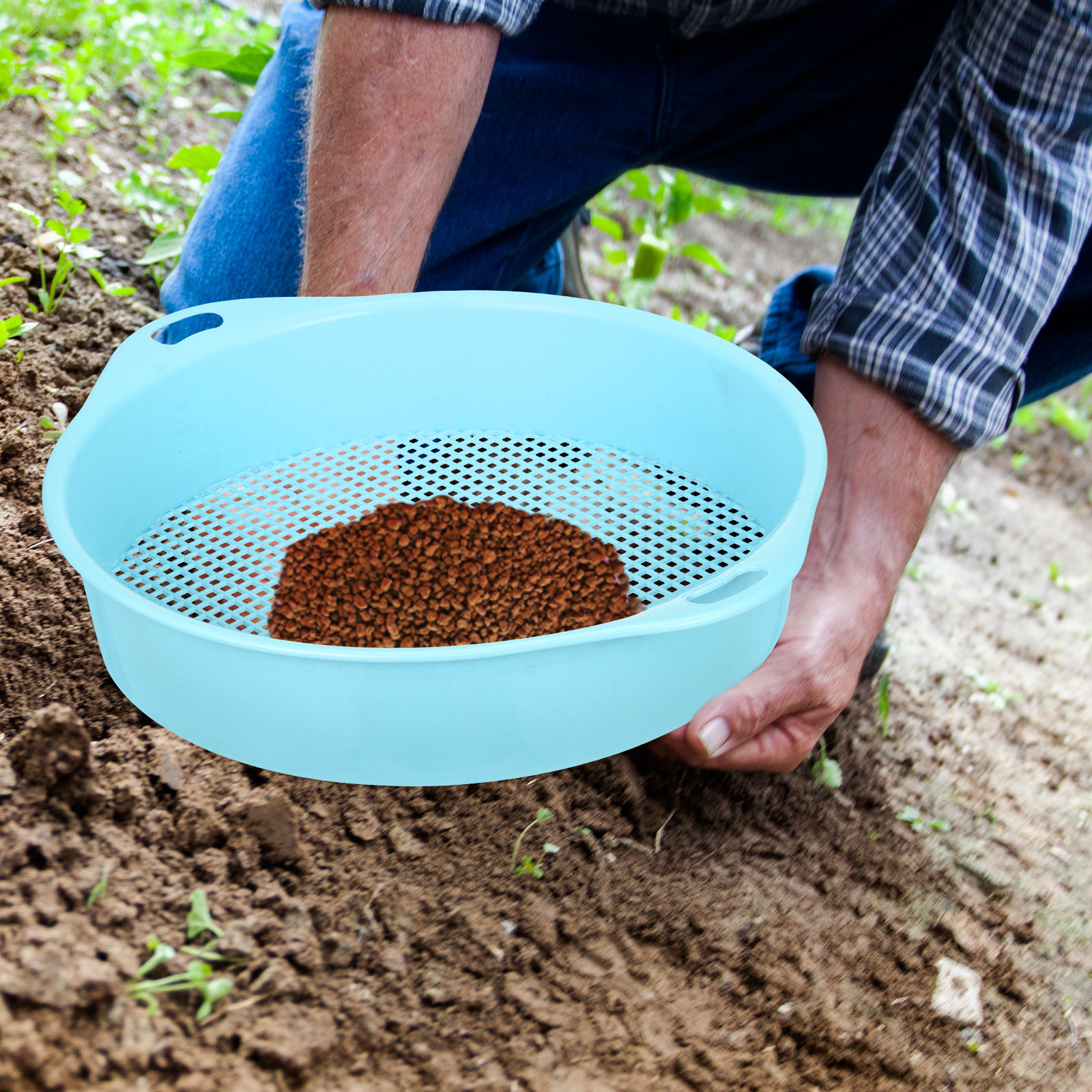 Multi-Use Plastic Soil Sieve S - Garden Sieve Soil ulasan dan harga