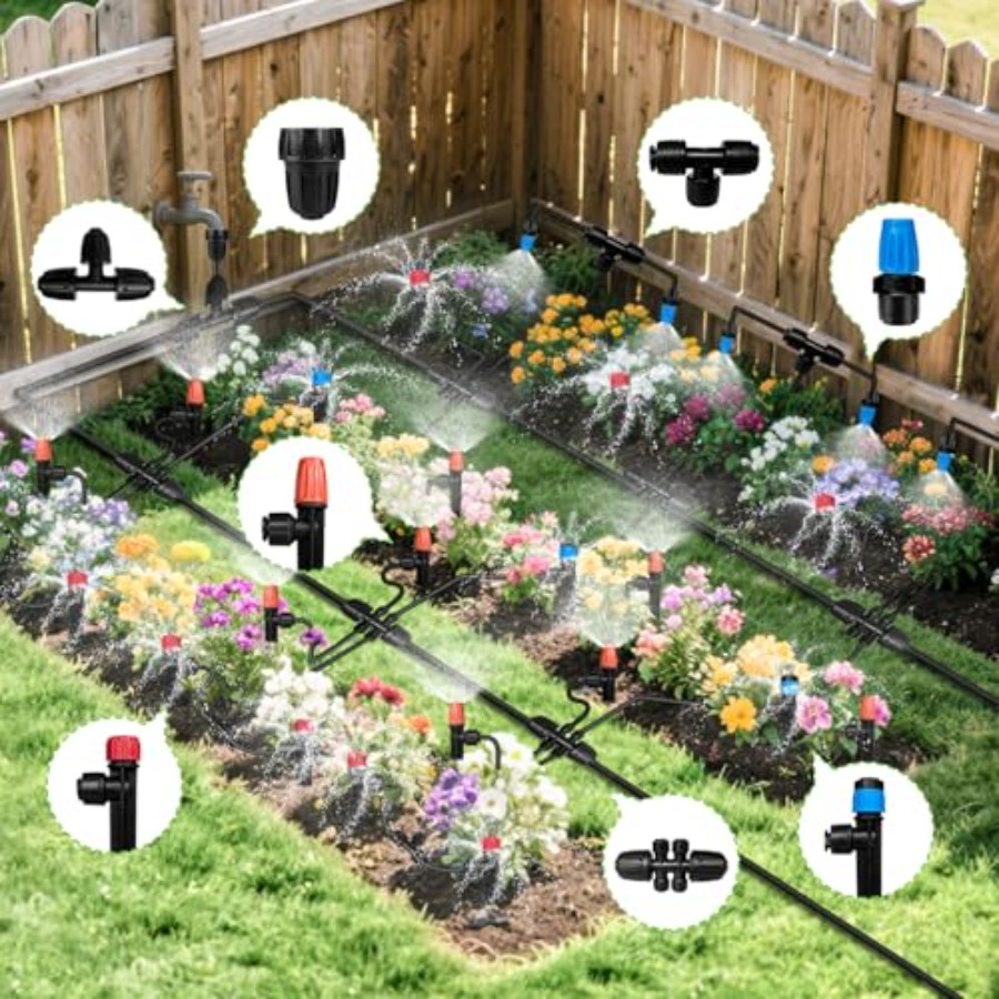 230FT Drip Irrigation System f - Drip Irrigation Kit ulasan dan harga
