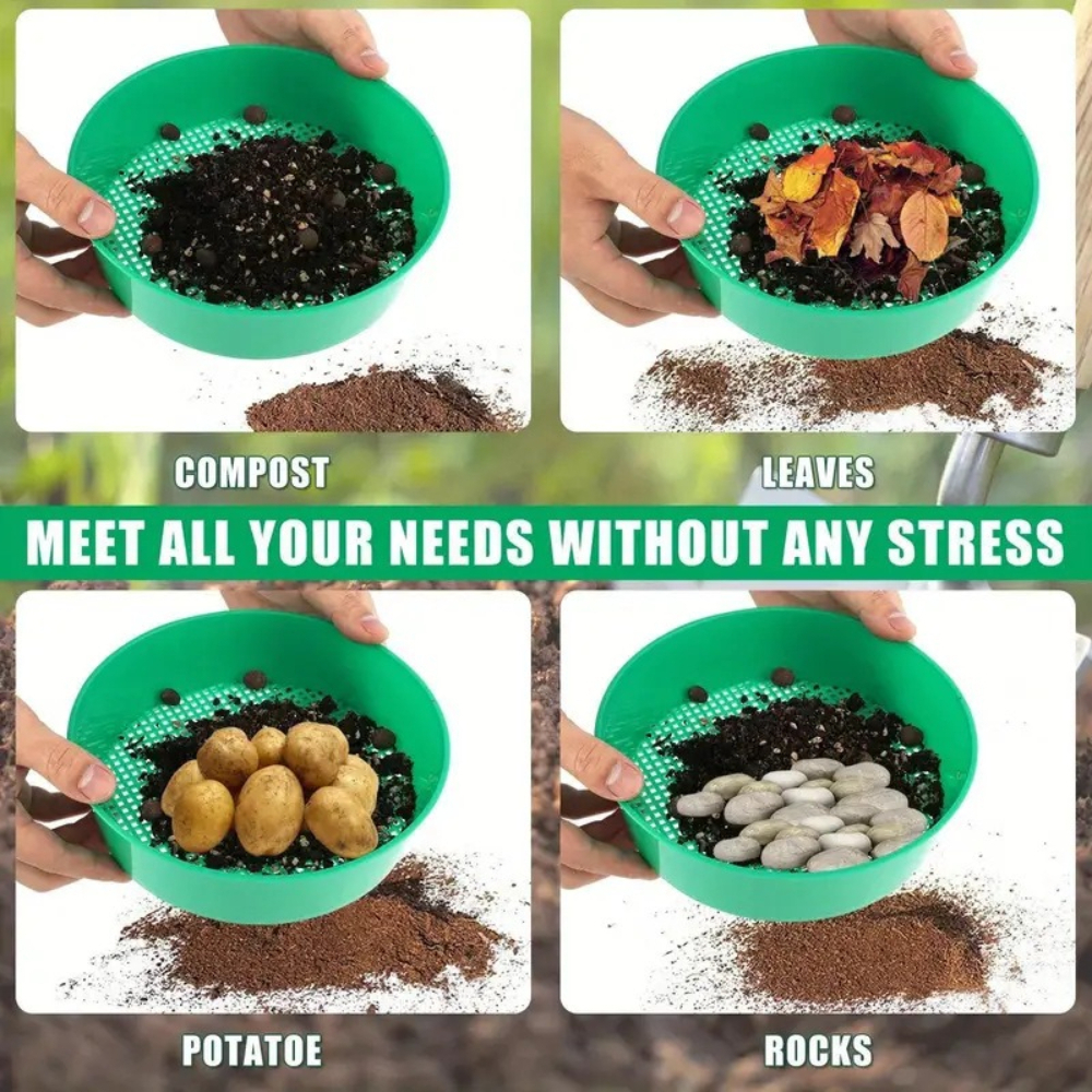Home Garden 1/3/5pcs Soil Siev - Garden Sieve Soil ulasan dan harga