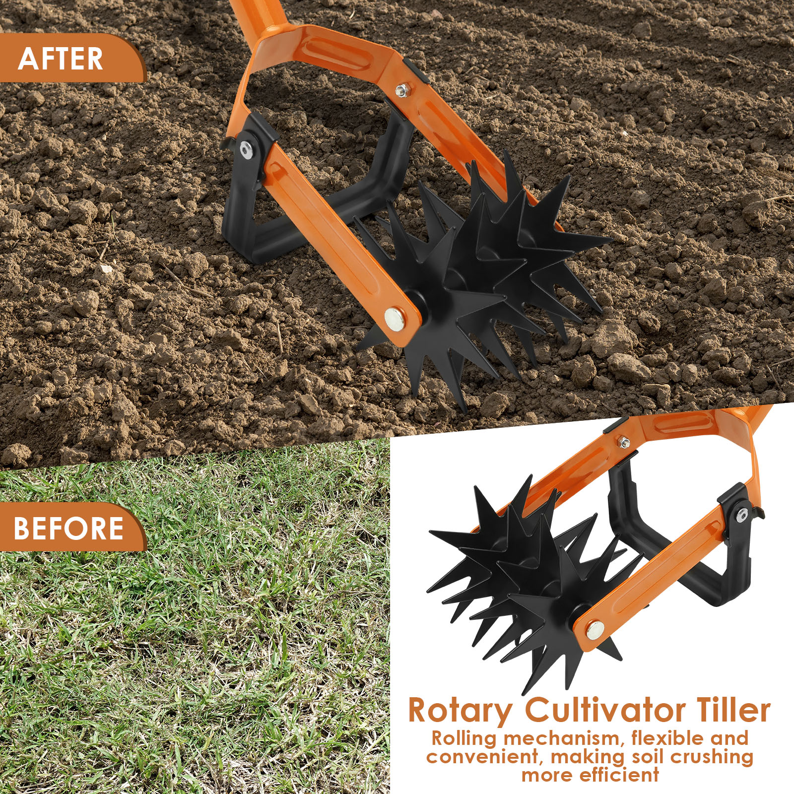 New 2-in-1Tiller Tool Stainles - Gardening Tools For Beginners ulasan dan harga