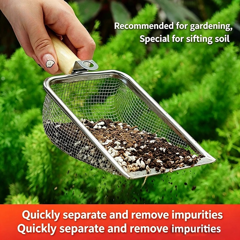 Stainless Steel Soil Sieve Sho - Garden Sieve Soil ulasan dan harga