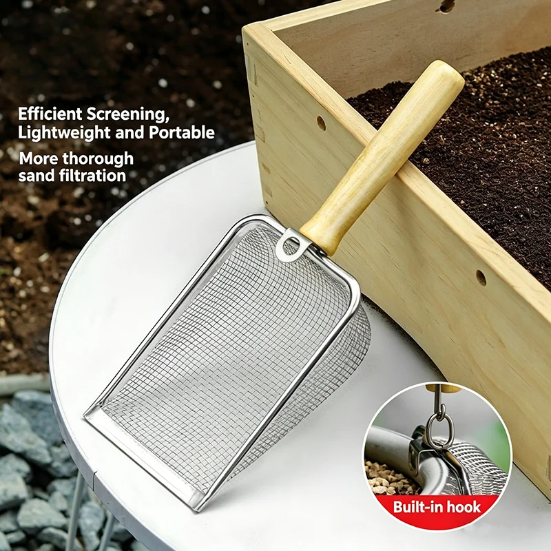 Stainless Steel Soil Sieve Sho - Garden Sieve Soil ulasan dan harga