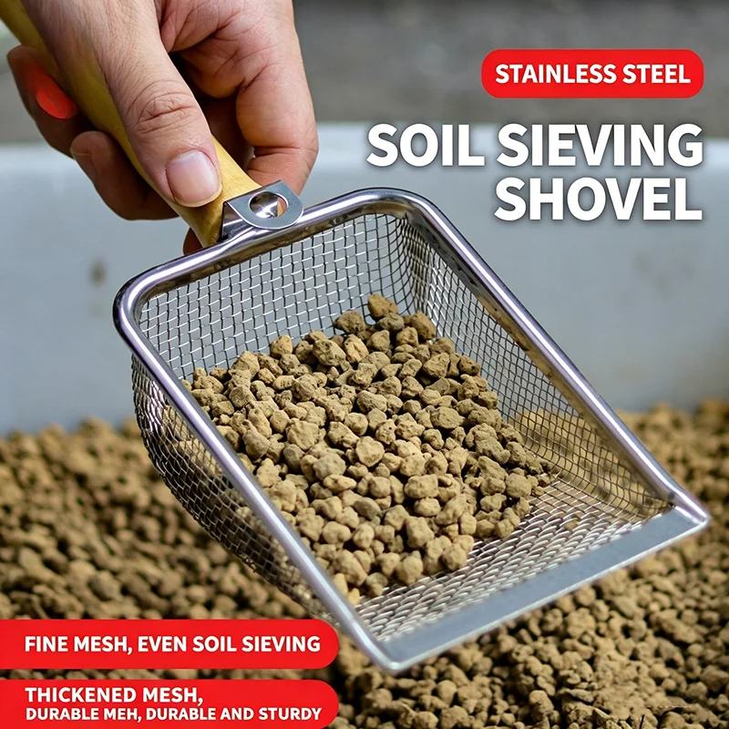 Stainless Steel Soil Sieve Sho - Garden Sieve Soil ulasan dan harga