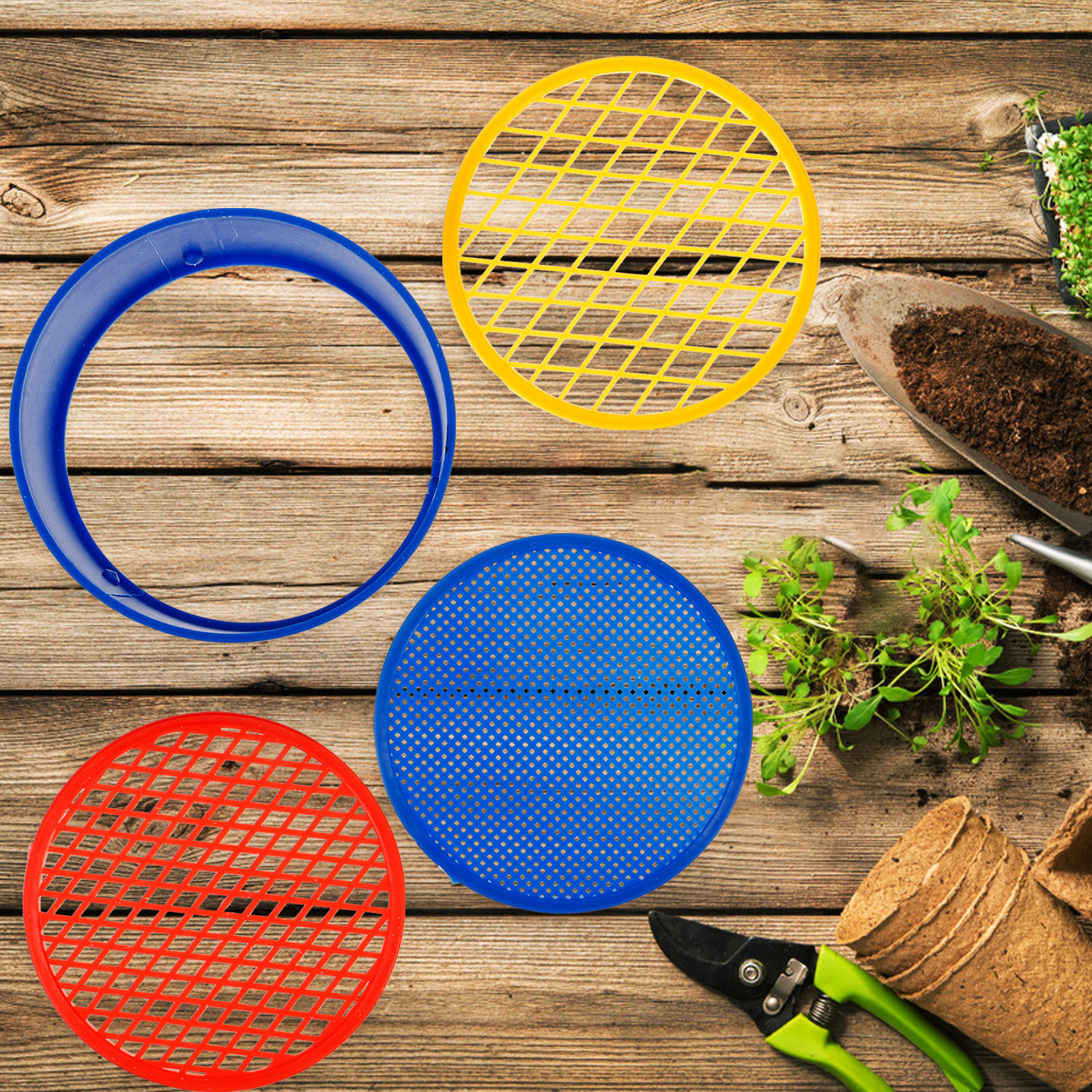 1Set Garden Manual Soil Sieve  - Garden Sieve Soil ulasan dan harga