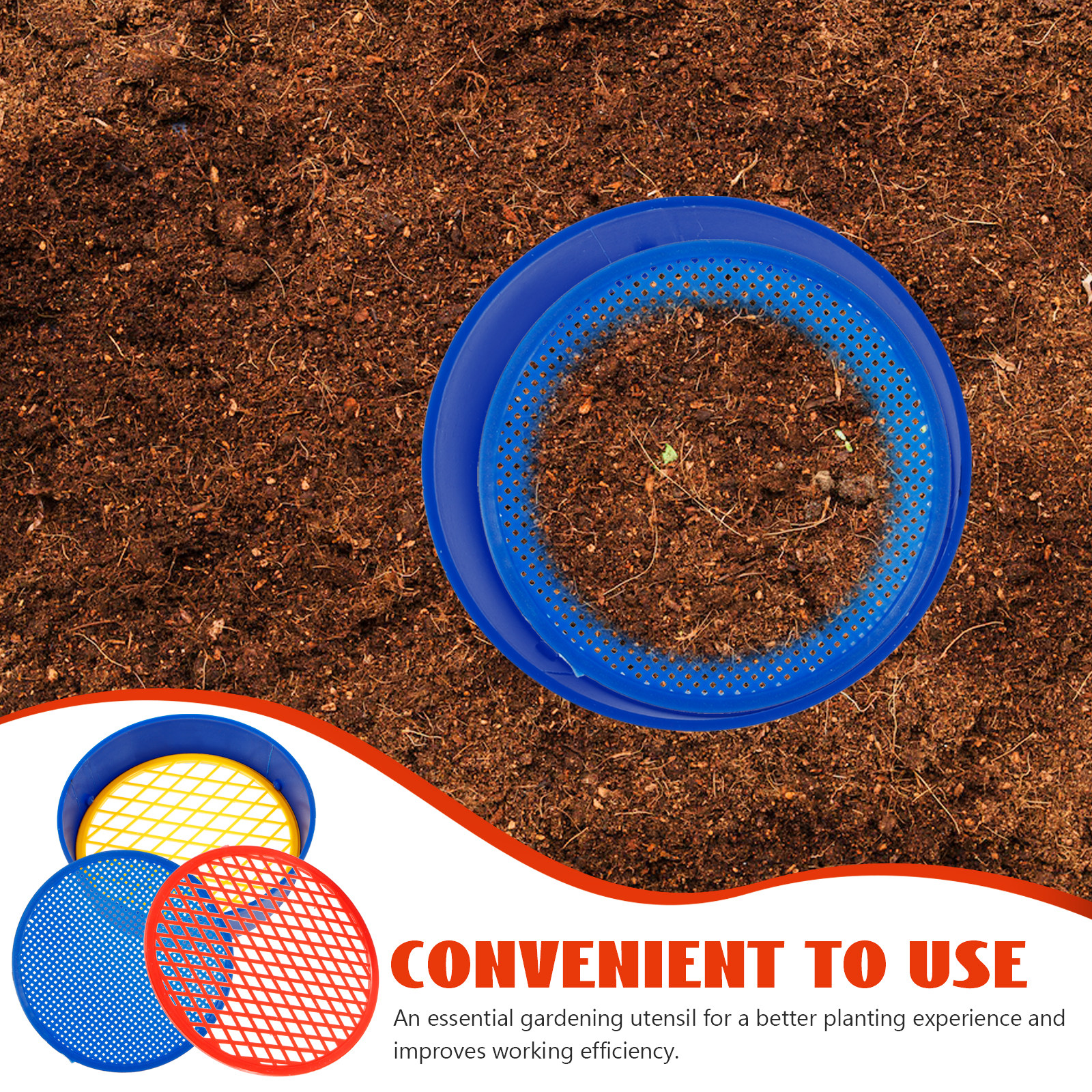 1Set Garden Manual Soil Sieve  - Garden Sieve Soil ulasan dan harga